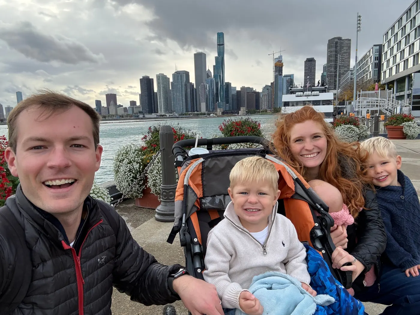 The family on the Chicago lakefront